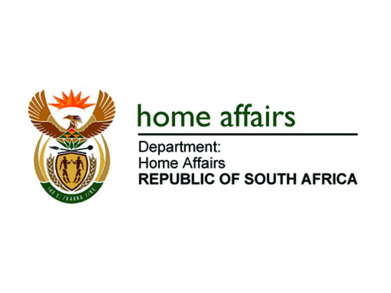 Department Of Home Affairs Republic Of South Africa
